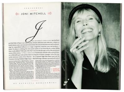 Lot #2211 Joni Mitchell and Others 1997 Rock and Roll Hall of Fame Program - Image 2
