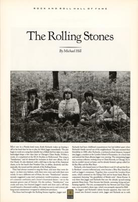 Lot #2111 Rolling Stones, Otis Redding, and Others 1989 Rock and Roll Hall of Fame Program - Image 3