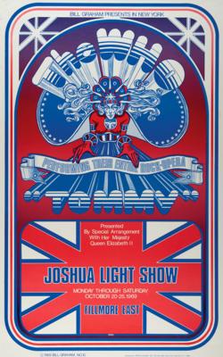Lot #2115 The Who 'Tommy' Fillmore East First Printing Poster - Image 1