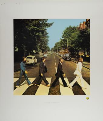 Lot #2020 Beatles Abbey Road Iconic Album Cover Lithograph