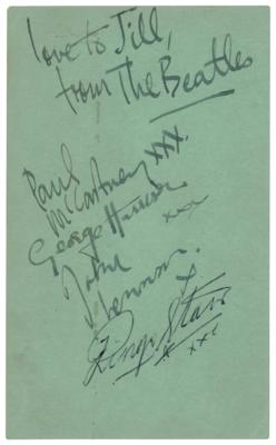 Lot #2003 Beatles Signatures - Image 1