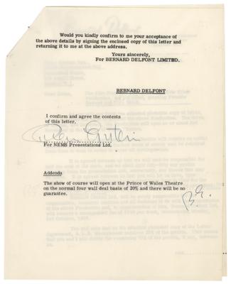 Lot #2026 Brian Epstein Document Signed - Image 2