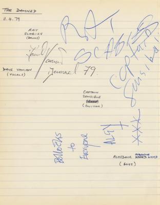 Lot #2297 The Damned Signatures - Image 1