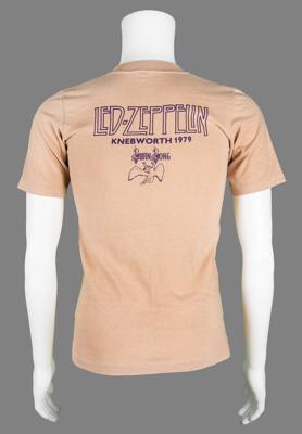 Lot #2146 Led Zeppelin 1979 Knebworth Festival T-Shirt - Image 2