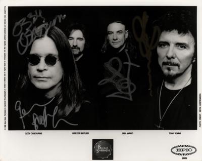 Lot #2255 Black Sabbath Signed Photograph - Image 1
