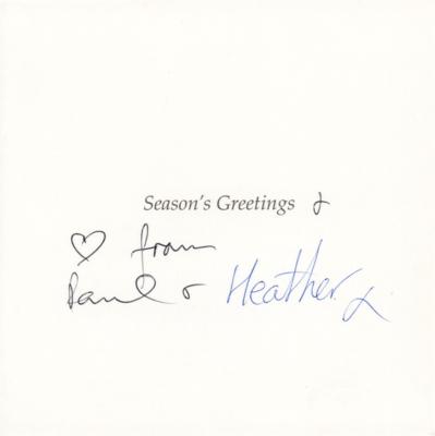 Lot #2013 Paul McCartney Signed Christmas Card - Image 1