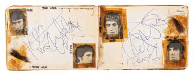 Lot #2114 The Who Signatures with Clipped Hair from Pete Townshend and Keith Moon - Image 1