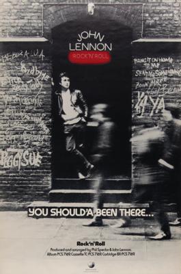 Lot #2030 John Lennon Apple Records Promotional Poster for Rock ‘n’ Roll - Image 1
