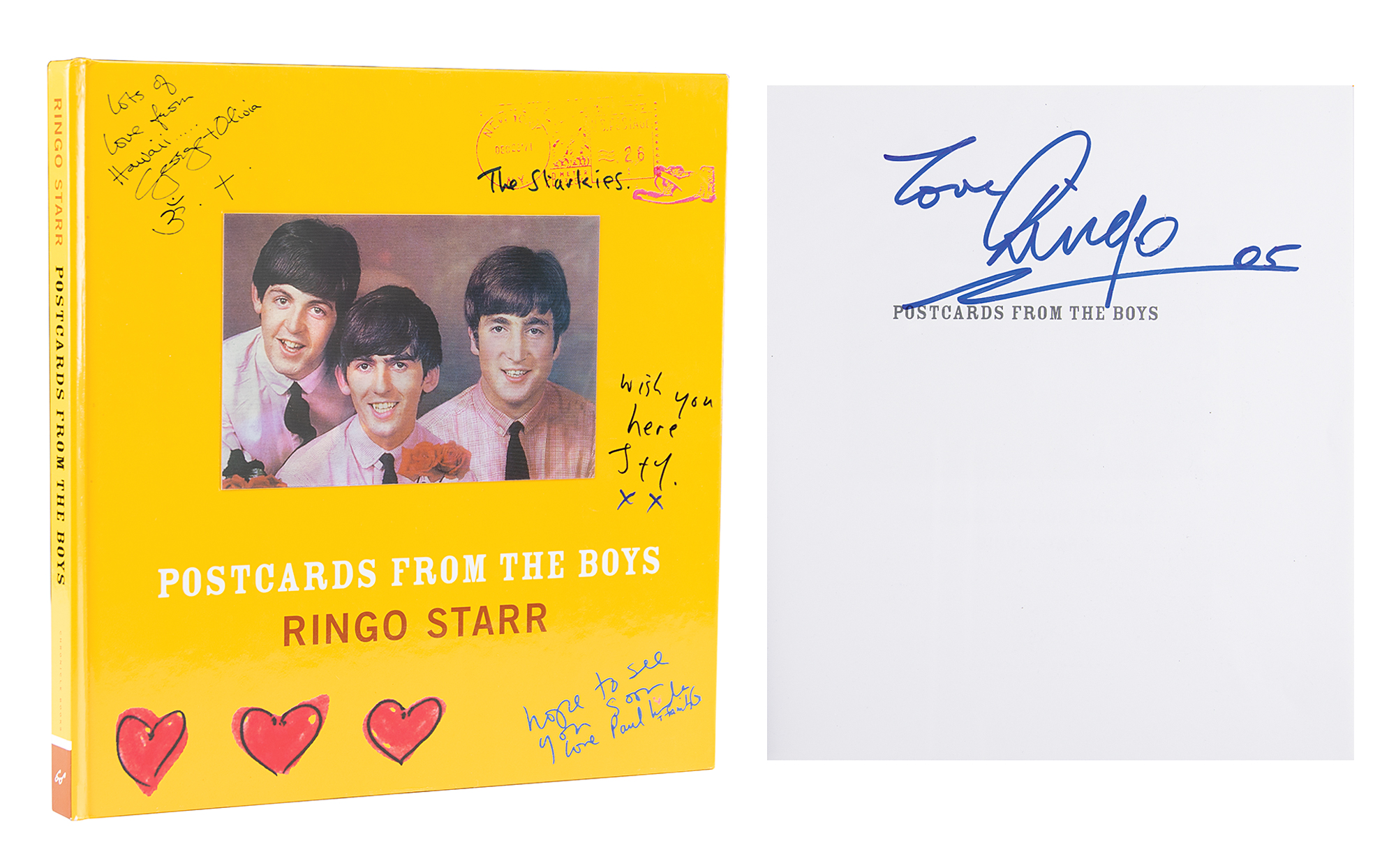 Lot #2028 Ringo Starr Signed Book
