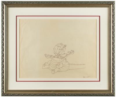 Lot #736 Captain Hook and Tick-Tock the Crocodile production drawing from Peter Pan - Image 2