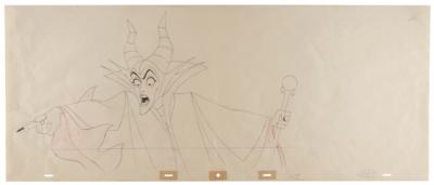 Lot #752 Maleficent pan production drawing from
