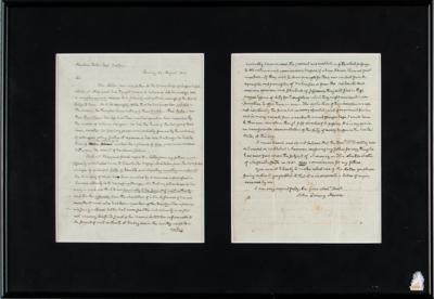 Lot #4 John Quincy Adams Autograph Letter Signed - Image 5