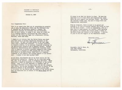 Lot #23 Harry S. Truman Typed Letter Signed