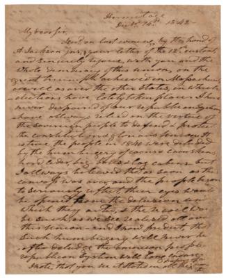 Lot #7 Andrew Jackson Autograph Letter Signed - Image 1