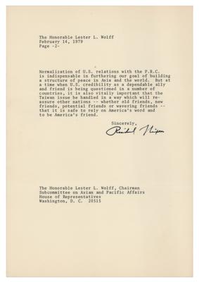 Lot #33 Richard Nixon Autograph Letter and (2) Typed Letters - Image 3