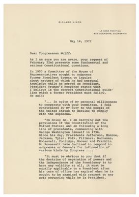 Lot #33 Richard Nixon Autograph Letter and (2) Typed Letters - Image 4