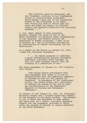 Lot #33 Richard Nixon Autograph Letter and (2) Typed Letters - Image 5