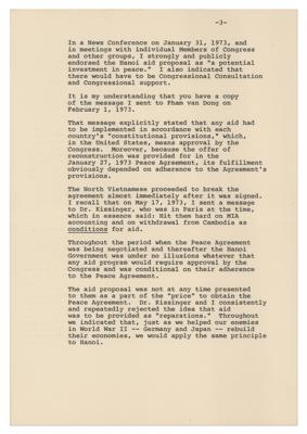 Lot #33 Richard Nixon Autograph Letter and (2) Typed Letters - Image 6