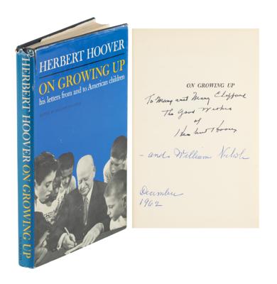 Lot #77 Herbert Hoover Signed Book