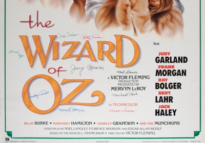 Lot #616 Wizard of Oz: Munchkins (9) Signed Poster - Image 2