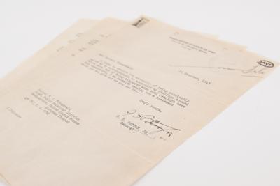 Lot #333 George S. Patton Typed Manuscript Signed with Accompanying Typed Letter Signed - Image 2