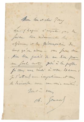 Lot #512 Charles Gounod Autograph Letter Signed - Image 1