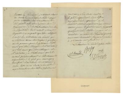 Lot #340 Lazare Carnot Document Signed - Image 2