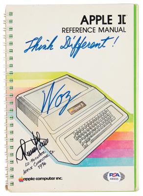 Lot #182 Apple: Wozniak and Wayne Signed Apple II Reference Manual