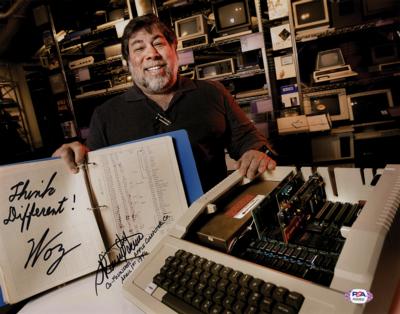 Lot #184 Apple: Wozniak and Wayne Signed Photograph - Image 1