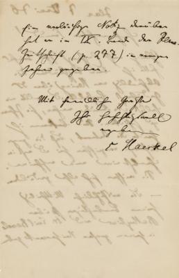 Lot #225 Ernst Haeckel Autograph Letter Signed - Image 2