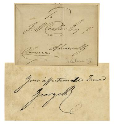 Lot #246 King George IV and King William IV (2) Signatures