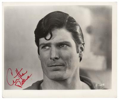 Lot #604 Christopher Reeve Signed Photograph - Image 1
