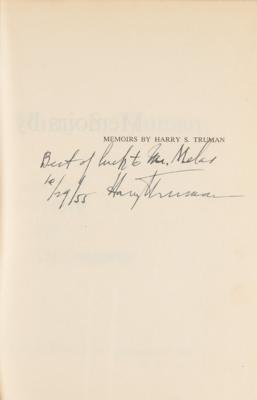 Lot #109 Harry S. Truman Signed Book - Image 2