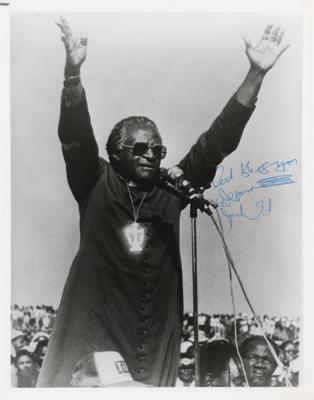 Lot #304 Desmond Tutu Signed Photograph - Image 1