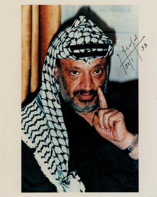 Lot #189 Yasser Arafat Signed Photograph