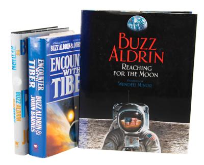 Lot #369 Buzz Aldrin (3) Signed Books