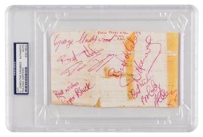 Lot #496 David Bowie and the King Bees Signatures