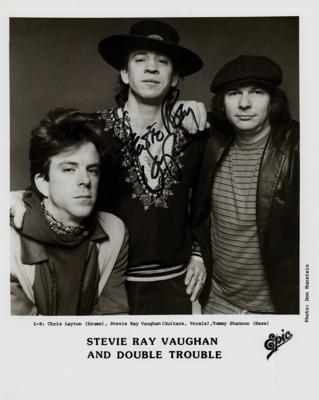 Lot #504 Stevie Ray Vaughan Signed Photograph