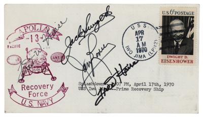 Lot #370 Apollo 13 Signed Recovery Cover