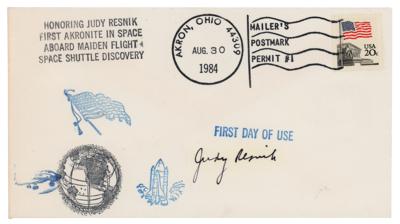 Lot #396 Judy Resnik Signed Launch Day FDC