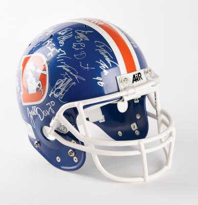 Lot #624 Denver Broncos: 1996 Multisigned (30+) Football Helmet
