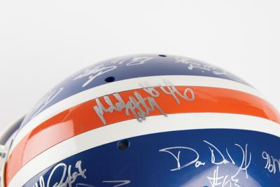 Lot #624 Denver Broncos: 1996 Multisigned (30+) Football Helmet - Image 6
