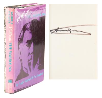 Lot #427 Andy Warhol Signed and Initialed Book