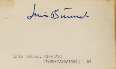 Lot #582 Luis Bunuel Signature
