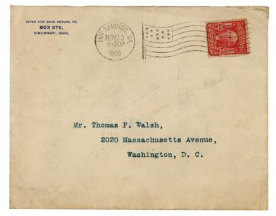 Lot #104 William H. Taft Typed Letter Signed - Image 2