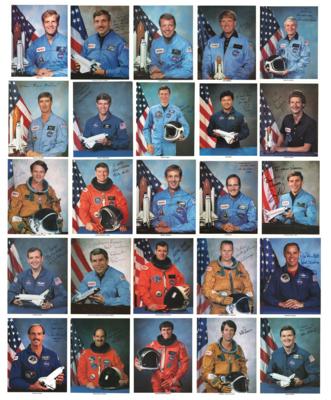 Lot #402 Space Shuttle Astronauts (25) Signed