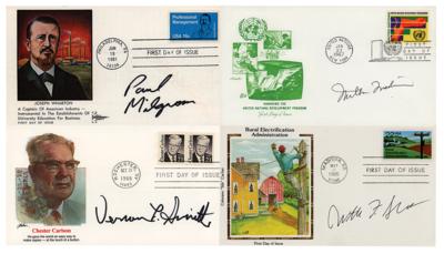 Lot #269 Nobel Prize in Economics (4) Signed Covers