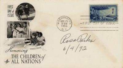 Lot #274 Rosa Parks Signed First Day Cover