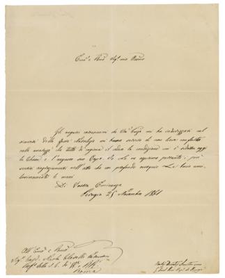 Lot #279 Pope Leo XIII Autograph Letter Signed