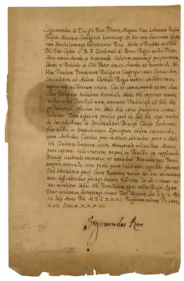 Lot #248 King Sigismund III Vasa of Sweden and Poland Document Signed